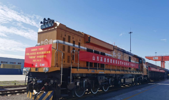山東輪胎出口有了新途徑 230萬美元的輪胎搭載火車出發