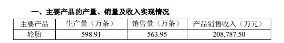 主要產品產量、銷量及收入 主要產品產量、銷量及收入