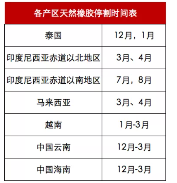 天然橡膠產區逐步停割 天然橡膠產區逐步停割