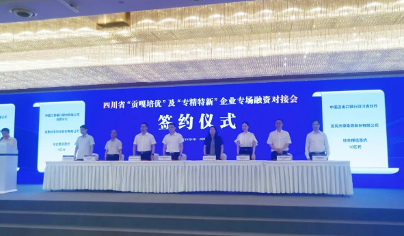 簽約儀式現場，左三為硅寶科技董事長王有治