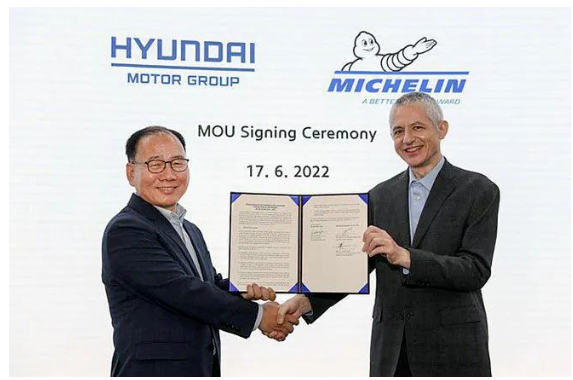 米其林與現代合作開發下一代輪胎 米其林與現代合作開發下一代輪胎