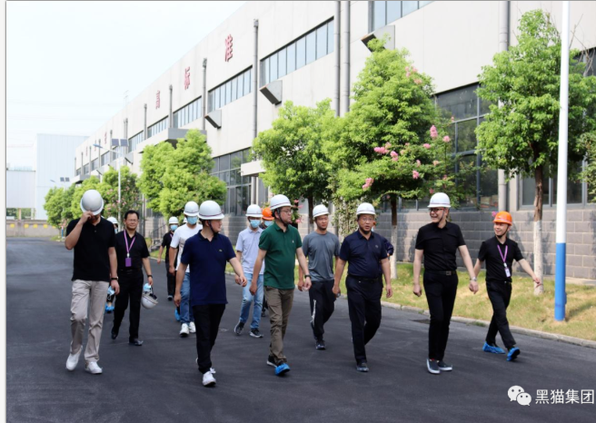 汪羽、袁凱一行到安徽黑貓公司調(diào)研指導(dǎo)