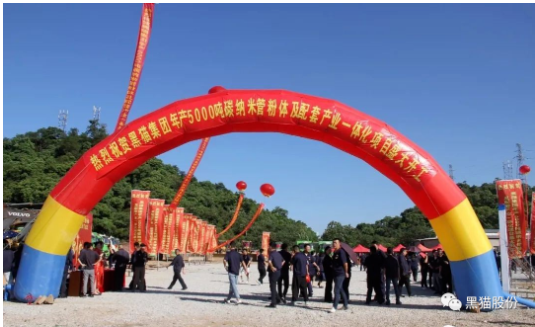 喜訊！黑貓集團(tuán)碳納米管項(xiàng)目正式開工