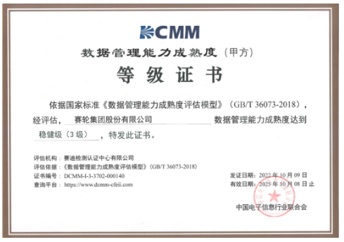 數據管理能力領先！輪胎企業獲權威認證