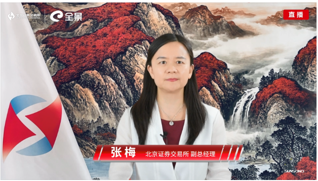 北京證券交易所副總經理張梅視頻致辭