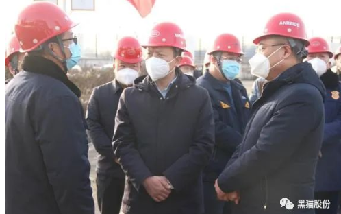 李福貴一行到太原黑貓進行節前安全檢查 李福貴一行到太原黑貓進行節前安全檢查