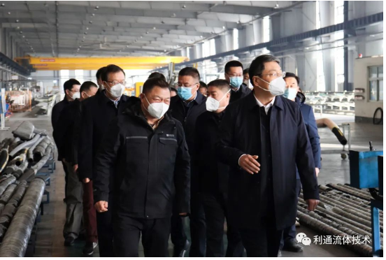 市委書記劉尚進、市長秦保強蒞臨利通科技參觀調研復工復產情況