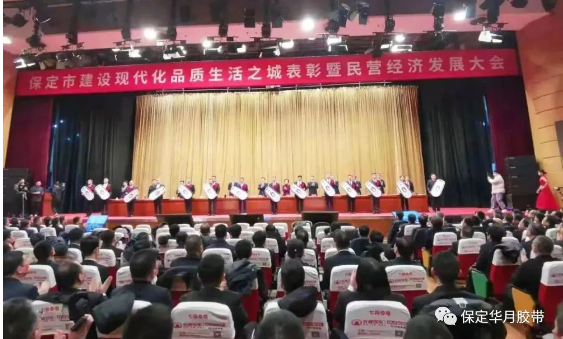 助力現代品質生活之城建設，華月膠帶獲評保定市“優秀民營企業”