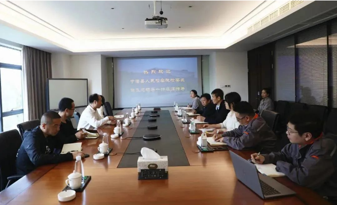 寧?？h人民檢察院檢察長蒞臨建新調研，為企業排憂解難