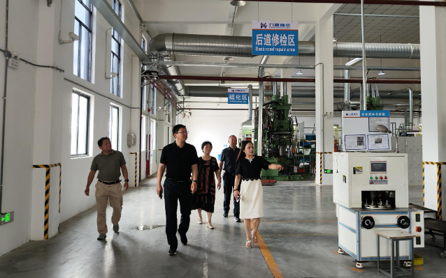 安徽省寧國市政協(xié)黨組書記、主席陳柏平，市政協(xié)黨組副書記、副主席萬輝等一行到九鼎橡塑制品有限公司進(jìn)行了考察和交流。