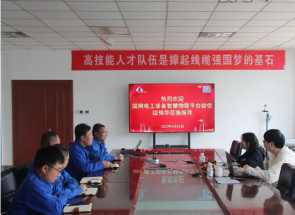 豪邁電纜集團國網電工裝備智慧物聯平臺線纜項目通過驗收