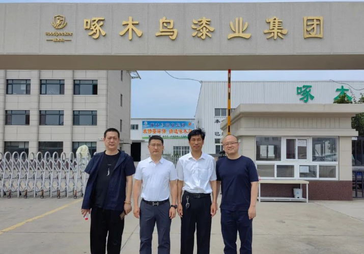 楊錄真董事長向來賓們簡要介紹了啄木鳥漆業(yè)集團的整體情況、發(fā)展歷程、技術(shù)研發(fā)、市場布局以及產(chǎn)品應(yīng)用和工程領(lǐng)域等方面。他表示，啄木鳥漆業(yè)自成立以來，憑借企業(yè)的科技研發(fā)實力和生產(chǎn)能力，一直致力于為市場提供優(yōu)質(zhì)的產(chǎn)品和服務(wù)。