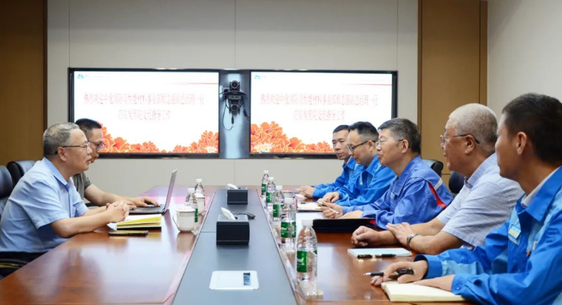 中化國際高性能材料事業部顧志強副總經理率領代表團蒞臨中昊黑元化工研究設計院有限公司(簡稱炭黑院)，就新能源硅碳負極材料技術合作進行了深入研討。
