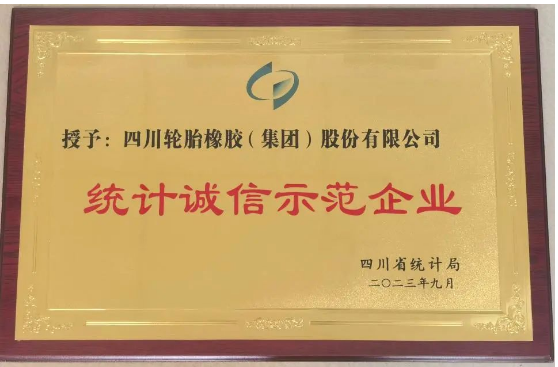 四川輪胎橡膠(集團(tuán))股份有限公司表示將繼續(xù)堅持依法統(tǒng)計、誠信統(tǒng)計的原則，準(zhǔn)確收集數(shù)據(jù)，如實統(tǒng)計，真實反映經(jīng)營成果，為公司“十四五規(guī)劃”和長期穩(wěn)步健康發(fā)展提供有力支撐，為國家數(shù)據(jù)統(tǒng)計提供真實素材。
